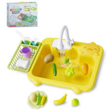 Детская игрушечная кухня WD-801A, мойка, льется вода 16 предметов Детская игрушечная кухня WD-801A, мойка, льется вода 16 предметов