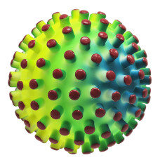 Детский шипастый мяч RB26524(Red-2) резина, 90 грамм