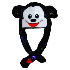 Шапка "МІККІ МАУС ", з вушками, мікс кол, в пакете, 0045