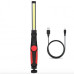Фонарь аккумуляторный WORKLIGHT-W55-COB поворот 180º с магнитом фонарик Красный