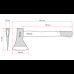 Топор 1000 г, ручка пекан, 48-57 HRC INTERTOOL HT-0258
