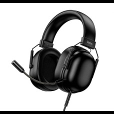 Накладные проводные наушники HOCO W113 с USB, 50 мм динамиками и съемным микрофоном Черные Накладные проводные наушники HOCO W113 с USB, 50 мм динамиками и съемным микрофоном Черные