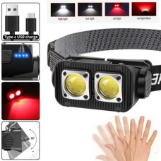 Аккумуляторный налобный фонарь с датчиком движения X-Balog K372 (есть красный свет) фонарик Аккумуляторный налобный фонарь с датчиком движения X-Balog K372 (есть красный свет) фонарик