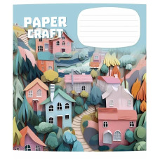 Тетрадь ученическая «Paper craft» 012-3354K-2 в клеточку, 12 листов