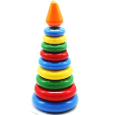 Пирамидка пластиковая конус, 11 элементов