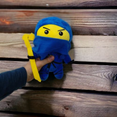 Мягкая игрушка Ниндзяго 25 см серый