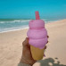 Поилка-непроливайка (бутылка) силиконовая "Мороженое", 500 мл, бирюзовая