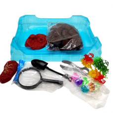 Кінетичний пісок (500г піску, пісочниця, інструменти) Кінетичний пісок (500г піску, пісочниця, інструменти)