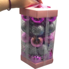 Новогодние украшения, 35 штук, шарики, D=5 см, в слюде