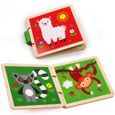 Деревянная игрушка "Деревянная книга. Зоопарк"