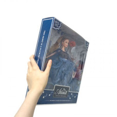 Кукла 29см (Шатенка в синем платье)