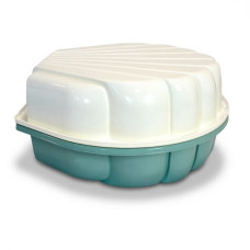 Песочница-бассейн "Ракушка", кремовая/мята (81х81х20 см)