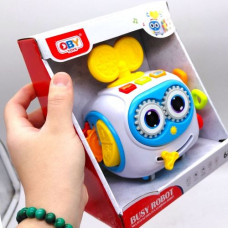 Бизибол-робот для развития мелкой моторики (музыка, свет, кор.20*10,5*16,6 см)