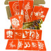 Набор цветной хны с трафаретами для био-тату №6 color-henna-set-06
