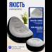Надувное кресло диван 2в1 с пуфиком для ног A-Sofa до 150 кг с насосом Чёрный с серым Надувное кресло диван 2в1 с пуфиком для ног A-Sofa до 150 кг с насосом Чёрный с серым