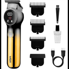 Триммер аккумуляторный для стрижки волос и бороды VGR V-989, зарядка от USB Желтый Триммер аккумуляторный для стрижки волос и бороды VGR V-989, зарядка от USB Желтый