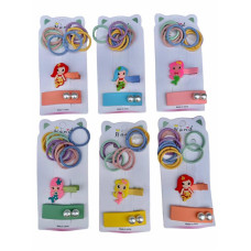 Набір для волосся защип + резинка, P13-2-24