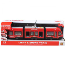 Трамвай инерционный, красный Трамвай инерционный, красный