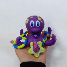 Игрушка для ванны "Осьминог", с кольцами