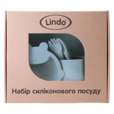 Набор силиконовой посуды "Lindo" (серый)
