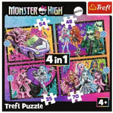 Пазлы - (4в1) - "Напряженный день" / Монстр Хай