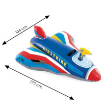 Надувной плот Самолет (возраст 3+) 117cmX104cm (СИНИЙ)