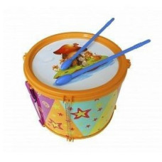 Барабан детский, большой (оранжевый)