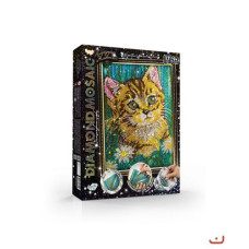 Алмазная живопись "DIAMOND MOSAIC", "Кот"