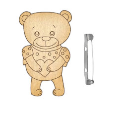 Заготовка броши для раскрашивания Заготовка броши для раскрашивания