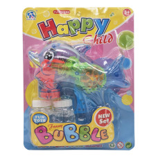 Пистолет с мыльными пузырями Дельфинчик 3333B(Blue) механический, 2 запаски