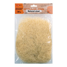 Декоративный наполнитель Сизаль Santi 742783, 30 грамм, белый Декоративный наполнитель Сизаль Santi 742783, 30 грамм, белый