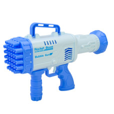 Генератор мыльных пузырей Бластер 009(Blue) 1 емкость с мыльной жидкостью и тарелочка