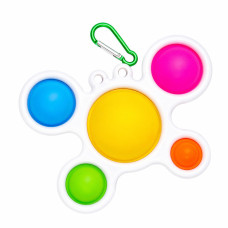 Детский антистресс Симпл-Димпл Бабочка большая AA3644, 17х12 см, с карабином