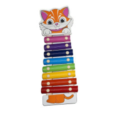 Детская игрушка Ксилофон MD0712 деревянный (Котик)
