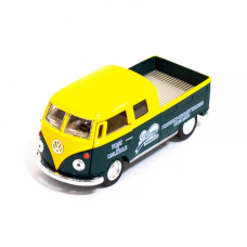 Детская модель машинки Volkswagen Bus Double Cab Pickup Delivery 1963 Kinsmart KT5396W инерционная, 1:34 (Yellow) Детская модель машинки Volkswagen Bus Double Cab Pickup Delivery 1963 Kinsmart KT5396W инерционная, 1:34 (Yellow)