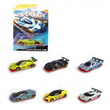 Машина метал, 7,5см, 6 видів, на листі, 11-16,5-3см, 266-C