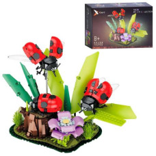 Конструктор квіти, божі корівки, 741дет, в кор-ці, 30-20-9см, 66108