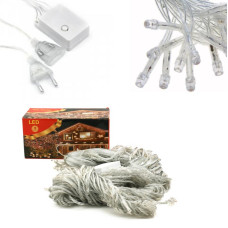 Гірлянда водоспад 400 LED 3х3 м, колір ламп білий, із заглуш.перехідником (10х40 ламп), RD-7152 Гірлянда водоспад 400 LED 3х3 м, колір ламп білий, із заглуш.перехідником (10х40 ламп), RD-7152