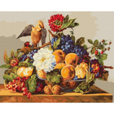 Картина по номерам "Обед свиристеля" ★★★★
