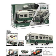 Пластиковая машинка "Автобус" зеленый (звуки, подсветка салона, конструктор, инерция, отвертка, подвижные детали, в коробке) Пластиковая машинка "Автобус" зеленый (звуки, подсветка салона, конструктор, инерция, отвертка, подвижные детали, в коробке)