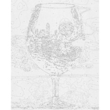 Картина за номерами з фарбами металік "Келих натхнення" 40*50 см