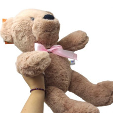 Мʼяка іграшка Ведмедик Тедді 35 см (СВІТЛО-КОРИЧНЕВИЙ) Мʼяка іграшка Ведмедик Тедді 35 см (СВІТЛО-КОРИЧНЕВИЙ)