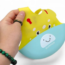 Слинявчик силіконовий (БЛАКИТНИЙ КОНИК) Слинявчик силіконовий (БЛАКИТНИЙ КОНИК)