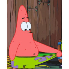 Картина по номерам "Патрик (спанчбоб)" 40*50 см