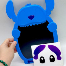 Планшет для рисования "STITCH" цветной, стилус, блокировка экрана, стирание, в коробке (СИНИЙ)