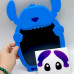 Планшет для рисования "STITCH" цветной, стилус, блокировка экрана, стирание, в коробке (СИНИЙ)