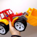 Трактор BAMS 4 з причепом та ковшем кольоровий, ЖОВТИЙ