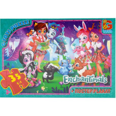 Пазлы из серии "Enchantimals", 35 элементов, GP-EA200