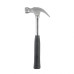 Столярный молоток с цвяходером 450 г, с металлической ручкой INTERTOOL HT-0224