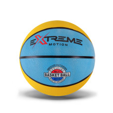 Мяч баскетбольный Extreme Motion BB1485 № 7, 520 грамм (Желто-голубой)